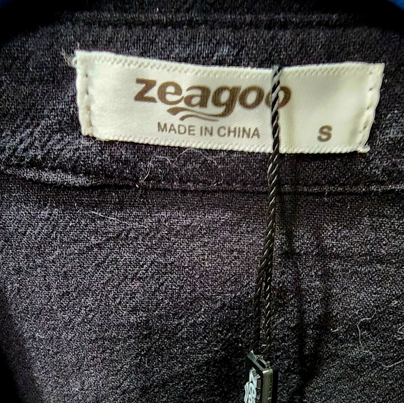 $6 If Bundled | 3/4 Linen Top | Black | Oversized Small - Picture 4 of 9